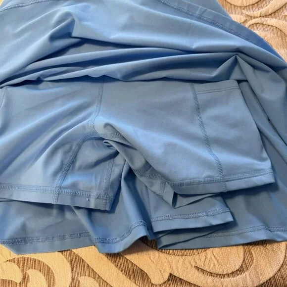 Fabletics Boost Performance Dress - Malibu Blue Neon - Size Small - Built In Bra - Picture 6 of 10